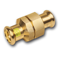 Śrubunek SANHA Press Gas trzyczęściowy, Cu, 54 mm x 2'' (zw x GW)