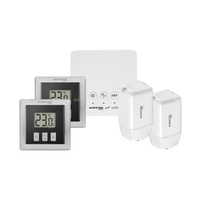 AURATON SMART Starter pack 1 czarny: 2x Radiator Controller, 2x Heat Monitor, 1x AURATON Box
