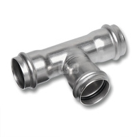 Trójnik SANHA NiroSan Press stal nierdzewna 22 mm (zw x zw x zw)