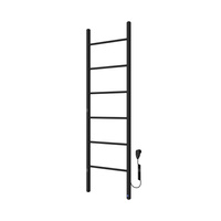 Grzejnik elektryczny (suszarka) INSTAL-PROJEKT PRIMAVERA ELECTRO, wym. 1120/400 mm, kolor czarny mat,  moc 87 W