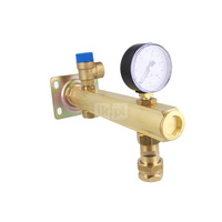 Zespół przyłączeniowy AFRISO BSB 3/4'' GW x szybkozłącze, max. 6 bar + wskaźnik ciśnienia