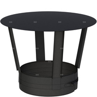 Daszek przeciwdeszczowy fi 080mmlakierowany na czarno lakierowany na czarno