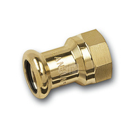 Mufa SANHA PURAPRESS, brąz, 22 mm x 3/4'' (zw x GW)