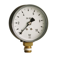 Manometr z rurką Bourdona AFRISO HY 0/6 bar G1/2B radialne fi 80 mm, kl. 2.5%