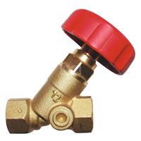 Zawór odcinający HERZ STRÖMAX-D mosiądz DN 25 21.5 Kvs GW, max. 110'C, max. 20 bar