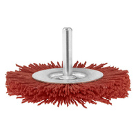 Bosch Szczotki tarczowe do wiertarek drut nylonowy z korundowym materiałem ściernym K80 75 mm fi 75 mm Drut nylonowy fi trzonka 6 mm