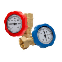 ZAWORY ODCINAJĄCE Z WBUDOWANYM TERMOMETREM GOP810 DN20-G1