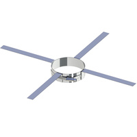 Obejma mocująca dachowa JEREMIAS FU40 stal nierdzewna fi 300 mm