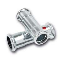 Czwórnik stal SANHA Therm, (22 mm x 22 mm x 18 mm x 18 mm)