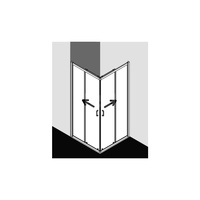 Kermi Wejscie nar. STINA ED4 0900x 1950 875-900 SIHG ESG Clean Wejscie narozne 4-cz. (drzwi przesuwne)