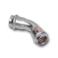 Łuk 45' SANHA NiroTherm Industry, stal nierdzewna, 18 mm (zw x zw)