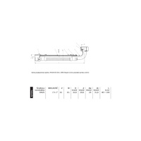 Wąż przyłączeniowy elastyczny PERFEXIM PHA-9156 DN 25, GW x GZ, 1'' x 1'', długość 1000 mm