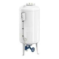 Naczynie wzbiorcze stojące FLAMCO MEIBES Airfix D-E, pojemność 120 l 6-, 16 bar / 120'C fi1 1/2'', kolor biały, do instalacji C.W.U.