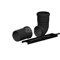 Kolano krótkie fi60mm z podporą i sztucerem gwintowanym