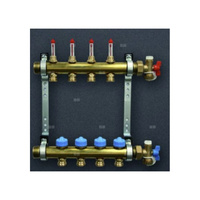 Pakiet rozdzielacz HKV 13 z przepływomierzami, zawory + końcowki