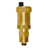 Odpowietrznik automatyczny FERRO z zaworem stopowym GZ mosiądz fi 1/2''