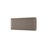 Grzejnik żeberkowy INSTAL-PROJEKT TUBUS 4 stal, podłączenie dolne v odwracalne, rozstaw 50 mm 902 x 875 mm, kolor cappuccino (RAL 1019), moc 2445 W