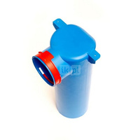 Skrzynka rozprężna TopFlex 1-króćcowa DN 125/L400/przyłącza 1 x DN 90, 1 x pierścień blokujący, antystatyczna