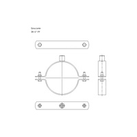 Obejma mocująca masywna NICZUK DN 167-173 mm 6