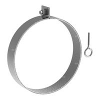 Obejma mocująca dachowa JEREMIAS DW61 stal nierdzewna fi 180 mm montaż na pręcie gwintowanym