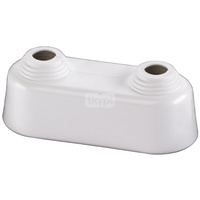 ROZETA PODWOJNA WYSOKA 35 - biala