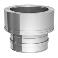 Przejście EW-DW z mufą na EW JEREMIAS 205-DWETN37M stal nierdzewna fi 160 mm