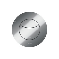 TECEflushpoint - Zestaw przyłączeniowy, (spłukiwanie dwoma ilościami wody), obudowa okrągła, tworzywo chrom połysk