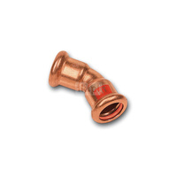 Łuk 45' SANHA Press Solar, Cu, 42 mm (zw x zw)