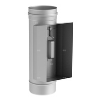 Wyczystka prostokątna z króćcem JEREMIAS FU1007 kominowa fi 200 długość 321 mm 210x140