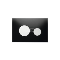 Przycisk spłukujący do stelaża (Mechaniczny) TECE loop szkło, kolor czarny / chrom połysk