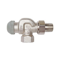 Zawór grzejnikowy termostatyczny HERZ TS-90-E kątowy spec., połączenie 3/8'' (niklowanie)