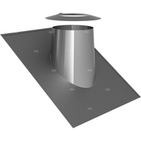 Przejście przez dach 26-35st. stal nierdzewna z kołnierzem fi200mm 
