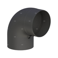 Kolano łukowe 90st. fi150mm, kolor czarny