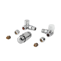 PHA-038 Kpl. termostatyczny "prawy" z nastawą wstępną do podłączenia grzejnika łazienkowego chrom