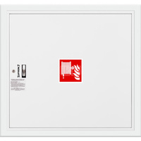 Hydrant DN 33 wnękowy, wąż 20 m, ocynk fasada, zamek patent, RAL 9003