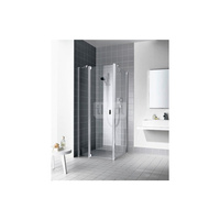 Kermi drzwi wahadłowe Raya 1GR 1130x 2000 GAK: 1080-1110 srebro wysoki połysk, szkło ESG przezroczyste z Clean