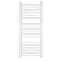 Grzejnik drabinkowy INSTAL-PROJEKT OMEGA R, wym. 1173 x 500 mm, kolor biały/white silk, moc 545W