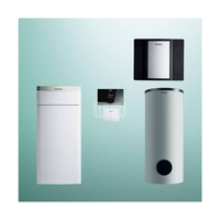 Pakiet systemowy OZE - Pompa ciepła gruntowa solanka-woda VAILLANT VWF 117/4 flexoTHERM 11.2 kW 400 V + Regulator sensoCOMFORT VRC 720 + Zasobnik c.w.u. VIH RW300/3BR + Moduł chłodzenia pasywnego VWZ NC 11/4 + Moduł komunikacji internetowej VR 940f