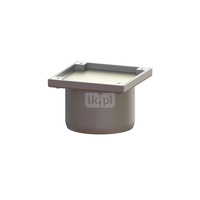 Nasadka ze stali nierdzewnej z zamkniętą przykręcaną pokrywa, gazoszczelną możliwośc wklejenia płytki