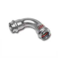 Łuk 90' SANHA NiroSan Press Industry, stal nierdzewna, 54 mm (zw x zw)