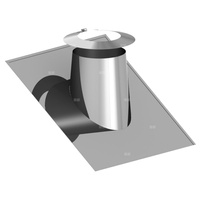 Przejście przez dach 16-25st. stal nierdzewna z płytą Pb+kołnierz fi225/360mm