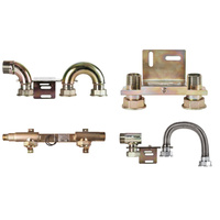 Monozłącze pod gazomierz G4/G6 130mm, GZ 5/4" x GZ 1" - z łukiem z prawej strony