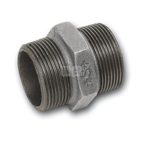 Nypel SANHA 280#, żeliwo (cynk/nikiel) (ocynk), 1/8'' (GZ)