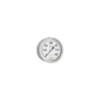 Manometr z rurką Bourdona AFRISO RF glicerynowy 0/4 bar G1/2B ekscentryczne fi 100 mm, kl. 1,0%