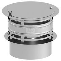 Nasada kominowa z osłoną przeciwwietrzną otwierana JEREMIAS 205-DWETN92HS fi 180 mm
