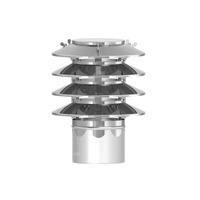 Nasada stała 4-lamelowa stal nierdzewna połysk fi250mm