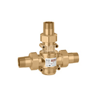 Termostatyczny zawór zabezpieczajacy dla kotłów na paliwo stałe DN20 1"M 60 st. 