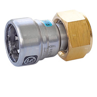 Półśrubunek z uszczelnieniem SANHA Heavy Steel Press, stal, 2'' (zw x GW)