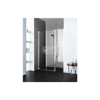 Kermi drzwi wahadłowe Raya PFL 1230x 2000 GAK: 1185-1235 srebro wysoki połysk, szkło ESG przezroczyste z Clean