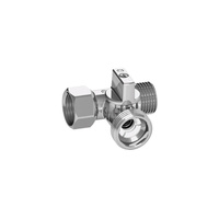 Zawór trójdrożny ARCO MINI mosiądz chromowany, średnica 1/2'' x 3/4'' x 1/2'' GZ x GZ x GW